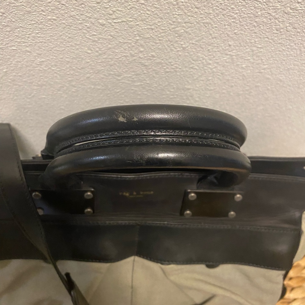 Rag & Bone Leather-Trimmed Canvas Pilot Bag - Picture 4 of 8